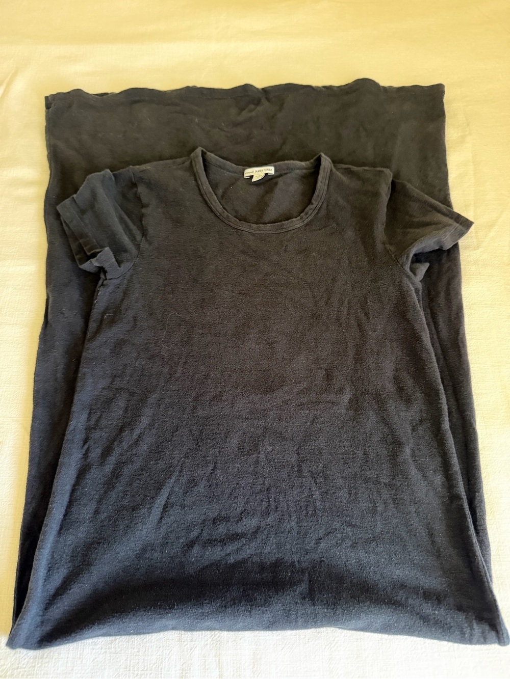 James Perse Classic Black Short-Sleeve Maxi  Jersey Dress - Picture 5 of 9